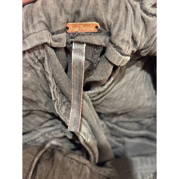 FREE PEOPLE Margate High Waist Paper Bag Style Pleated Drawstring Pants S - Picture 6 of 7